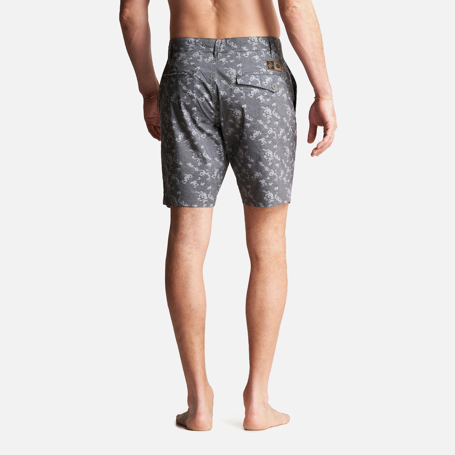 Short Hombre Anfibio Full Print Gris Haka Honu-3