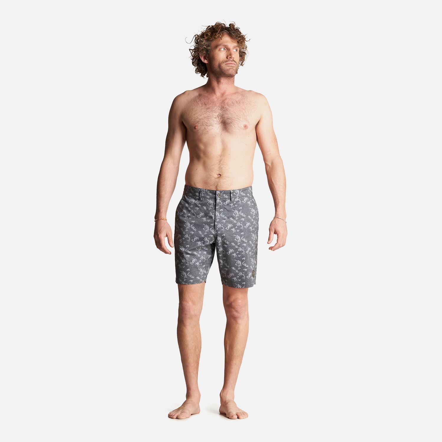 Short Hombre Anfibio Full Print Gris Haka Honu-6