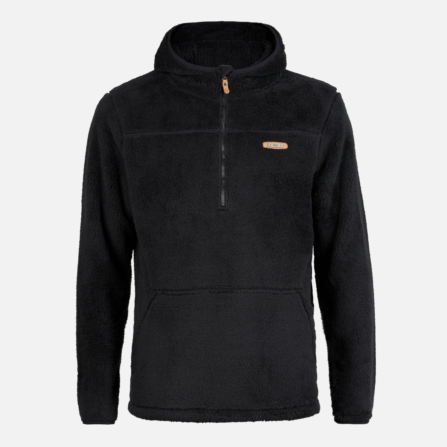 Poleron Hombre Warmy Hoody Sweatshirt Negro Lippi V23-0