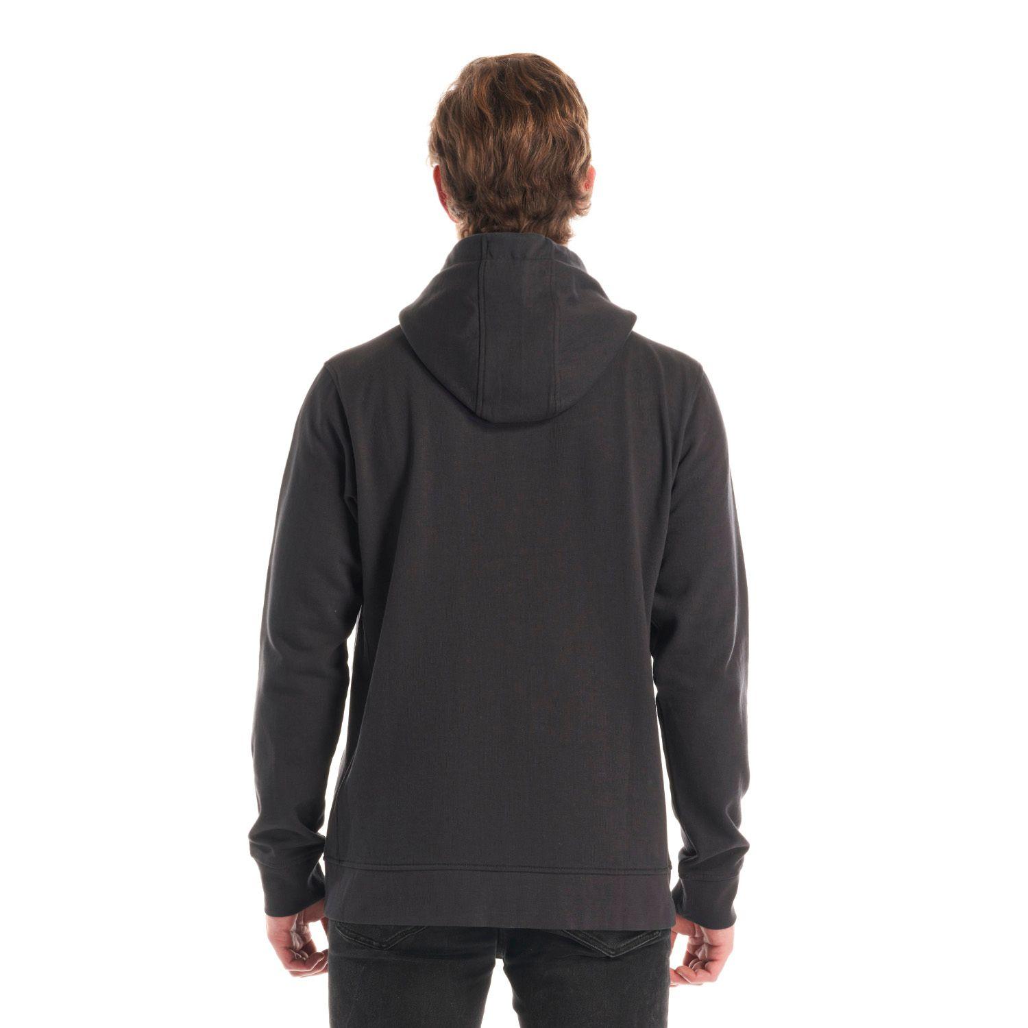 Poleron Hombre Insigne Full Zip Hoody Sweatshirt Melange Grafito Lippi V22-5