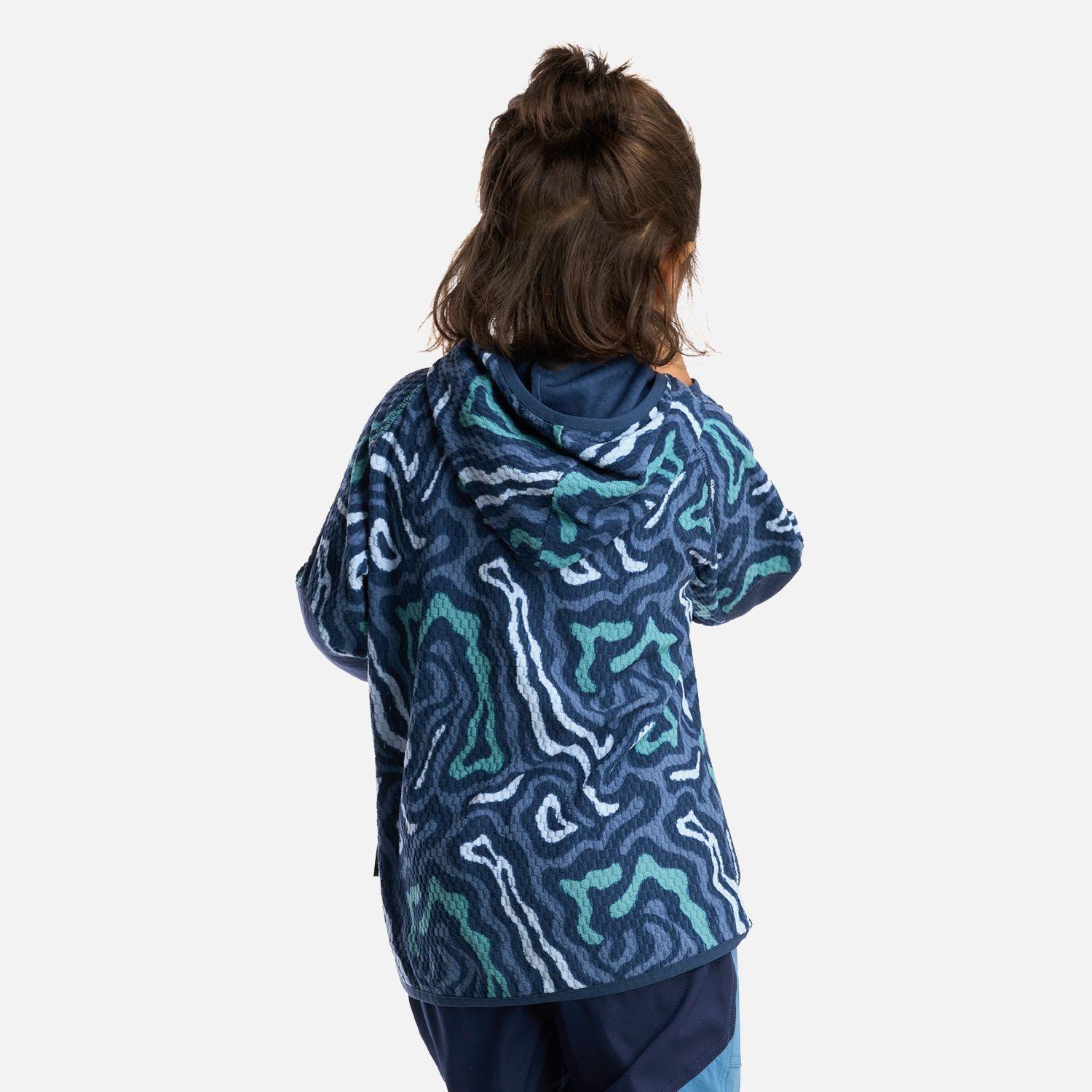 Polerón Niño Taina Poki Print Azul Haka Honu V25-2