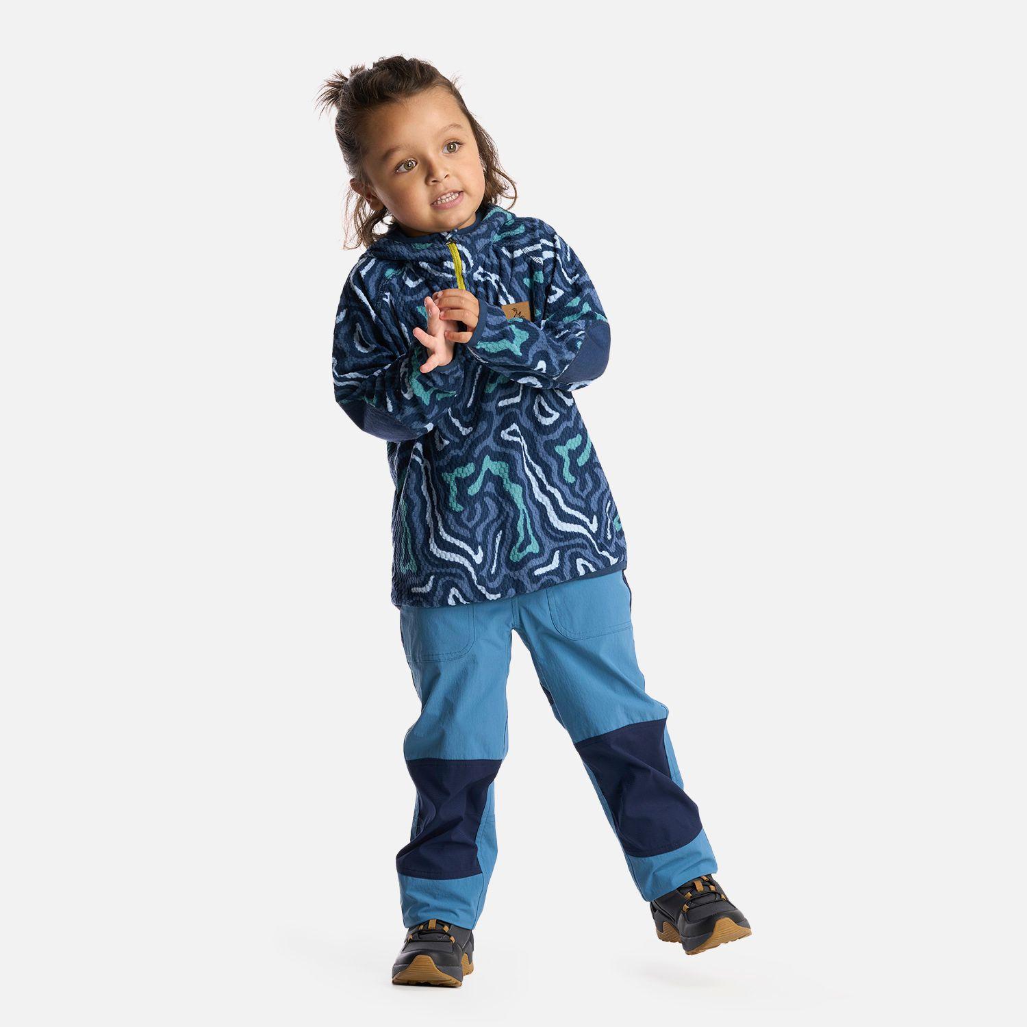 Polerón Niño Taina Poki Print Azul Haka Honu V25-4