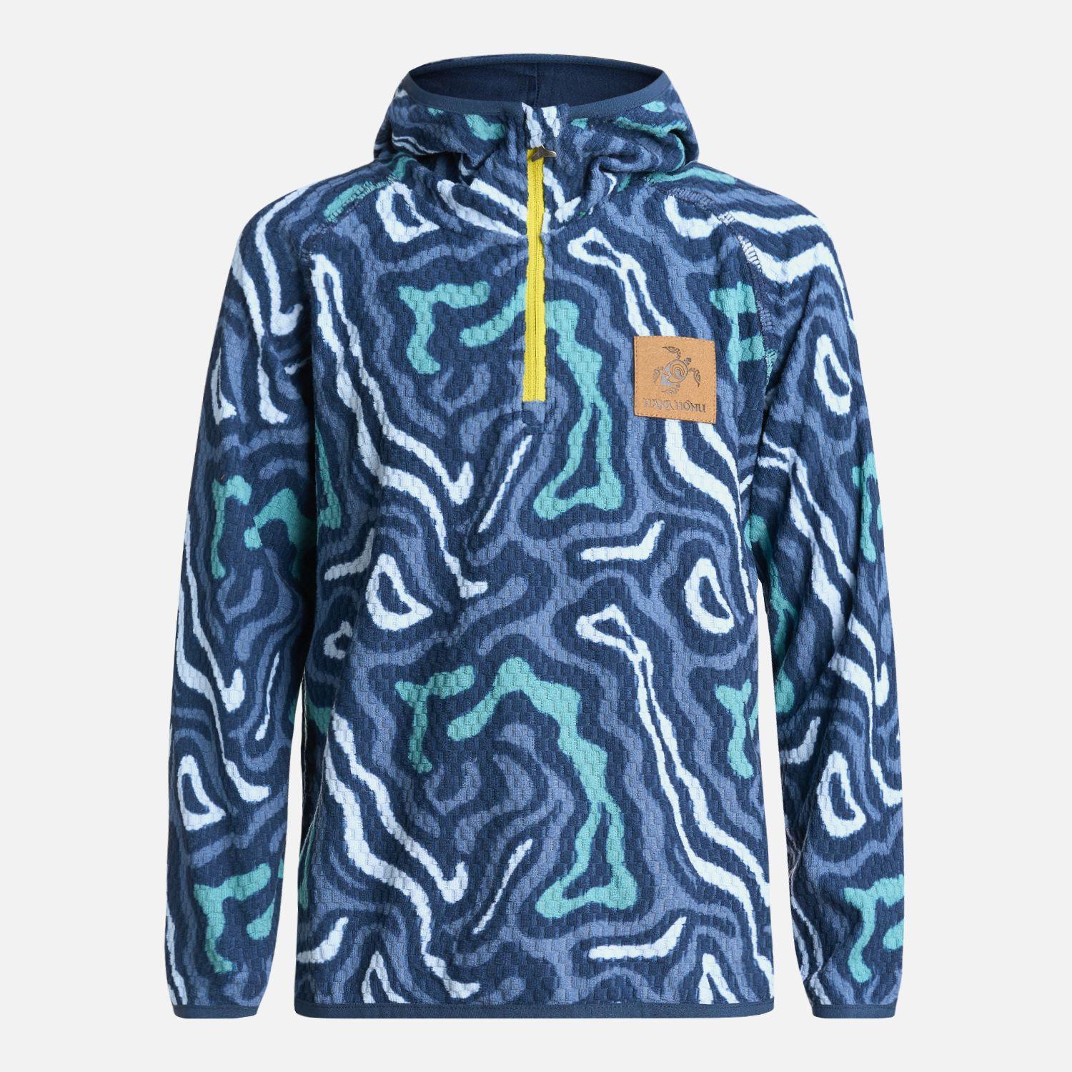 Polerón Niño Taina Poki Print Azul Haka Honu V25-5