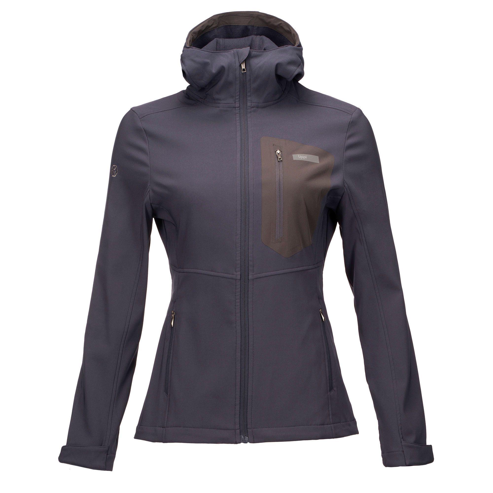 Chaqueta Mujer Seek Softshell Hoody Jacket Azul Noche Lippi-0