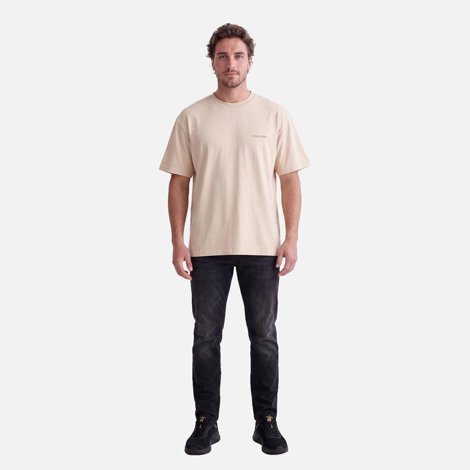 Polera Hombre Polo Crema Haka Honu V27-2