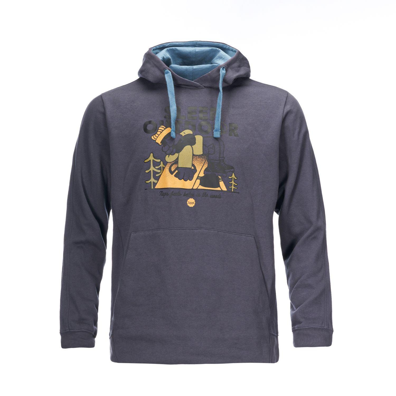 Poleron Teen Boy Insigne Hoody Sweatshirt Azul Piedra Lippi-0