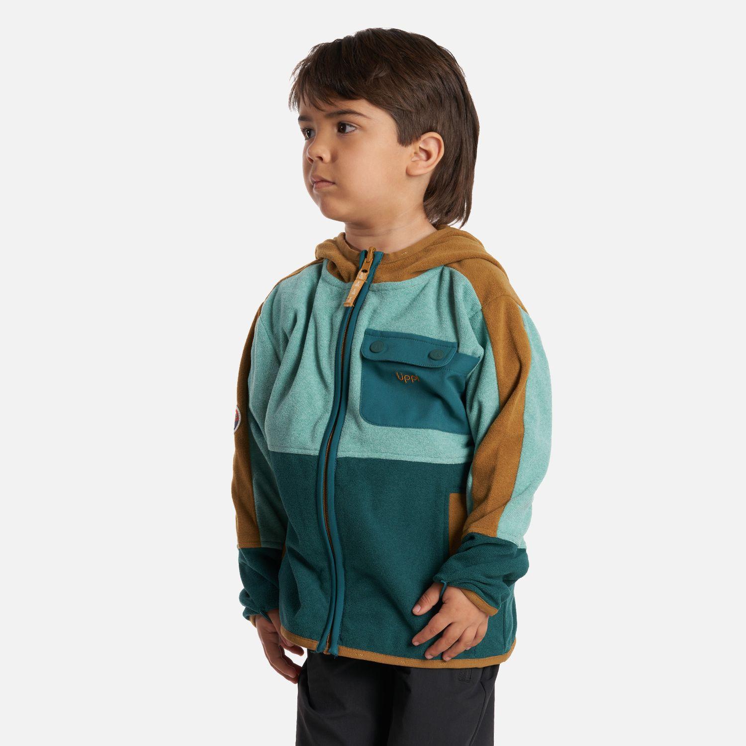 Poleron Niño FirePlace Hoody Sweatshirt Turquesa Lippi-2