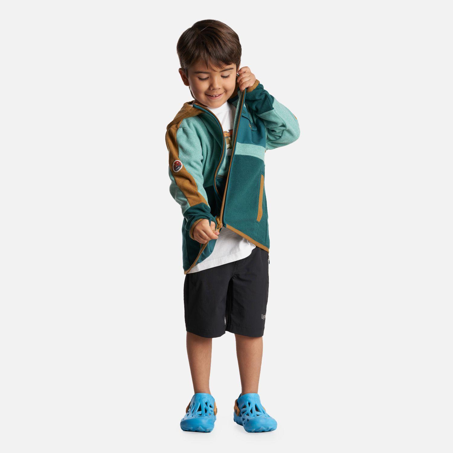 Poleron Niño FirePlace Hoody Sweatshirt Turquesa Lippi-4
