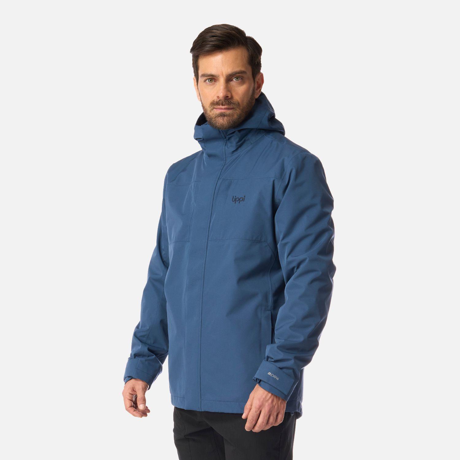 Chaqueta Hombre Tres Cruces Fusion-3 Hoody Jacket Azul Oscuro Lippi I26-1