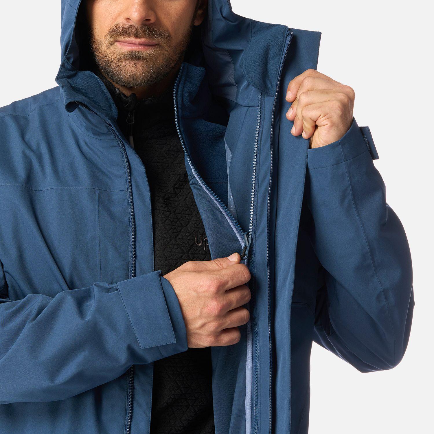 Chaqueta Hombre Tres Cruces Fusion-3 Hoody Jacket Azul Oscuro Lippi I26-5