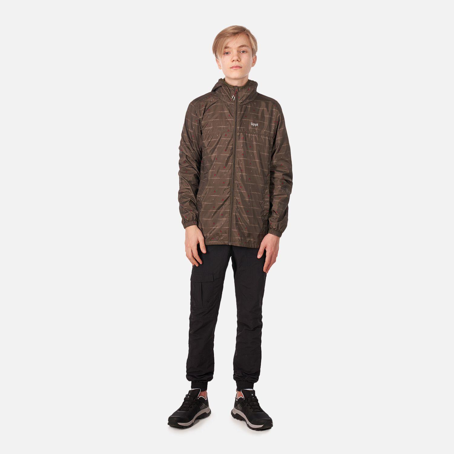 Chaqueta Teen Boy Nightfall WindBreaker Hoody Jacket Full Print Oliva Oscuro Lippi-4