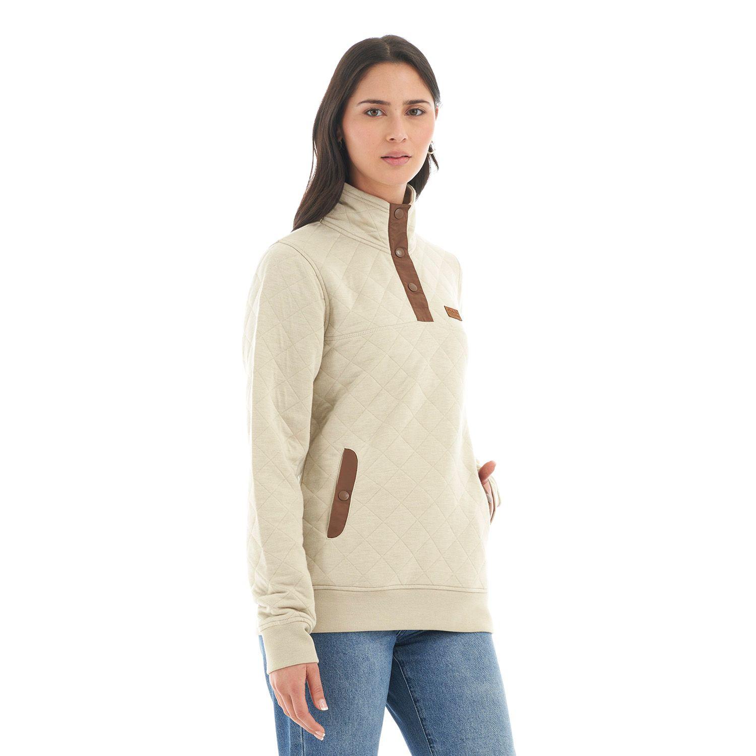 Poleron Mujer Tokerau insulado Beige Haka Honu-2