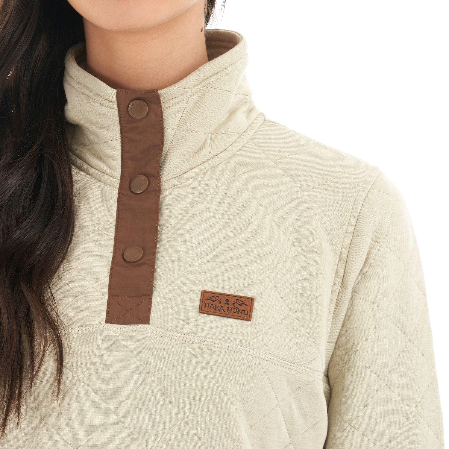 Poleron Mujer Tokerau insulado Beige Haka Honu-6