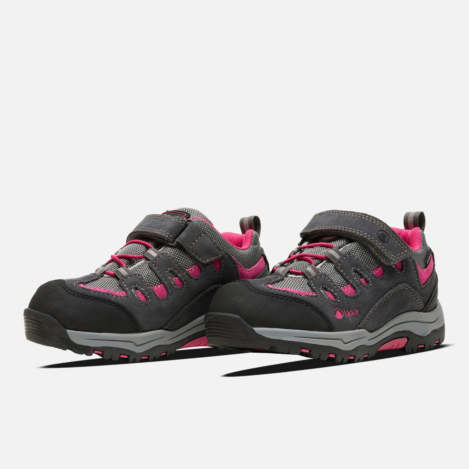 Zapato Niña Puelo Cs Low Velcro Gris / Fucsia Lippi V26-3