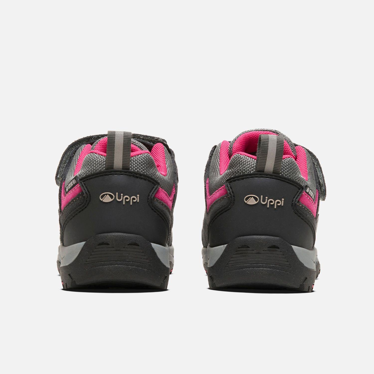 Zapato Niña Puelo Cs Low Velcro Gris / Fucsia Lippi V26-4