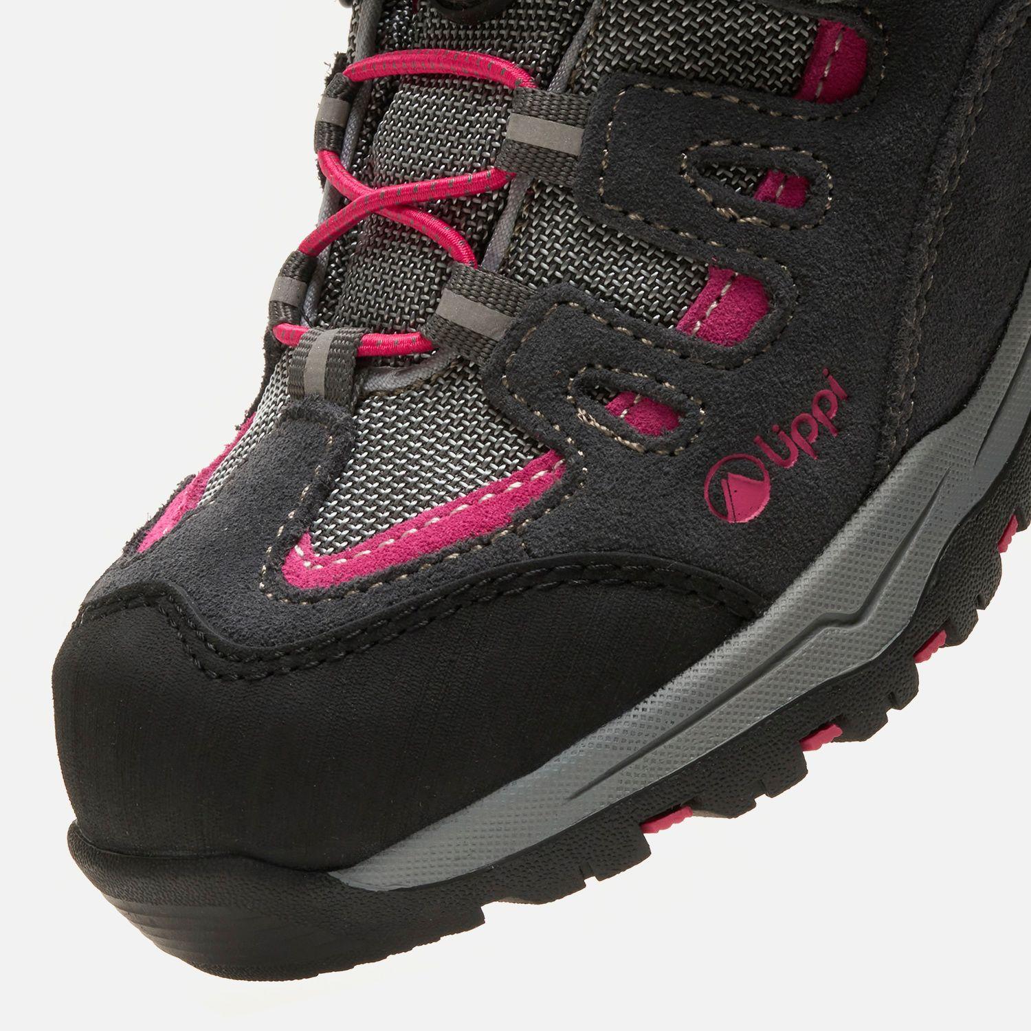 Zapato Niña Puelo Cs Low Velcro Gris / Fucsia Lippi V26-6