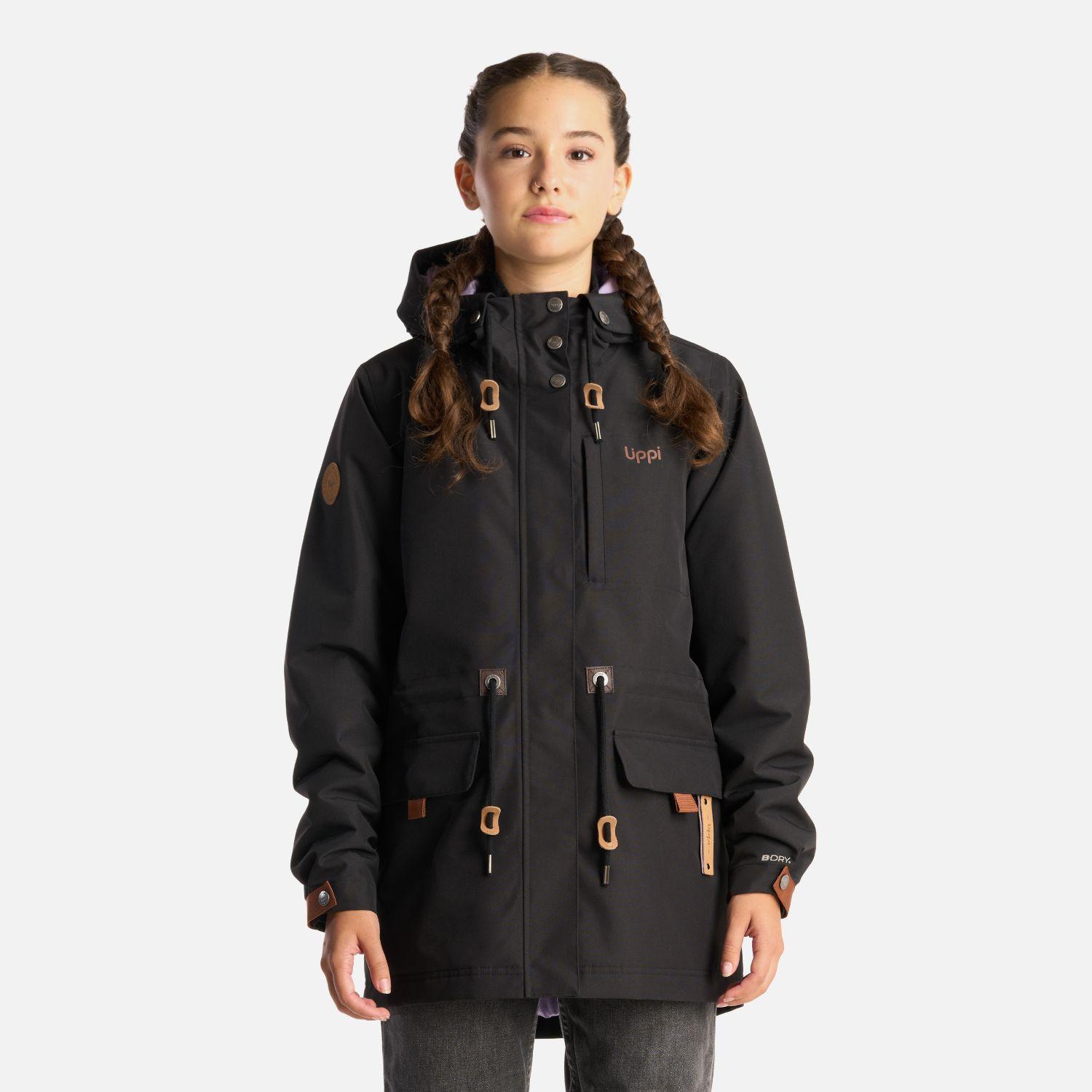 Chaqueta Teen Girl Rainy B-Dry Hoody Jacket Negro Lippi-1