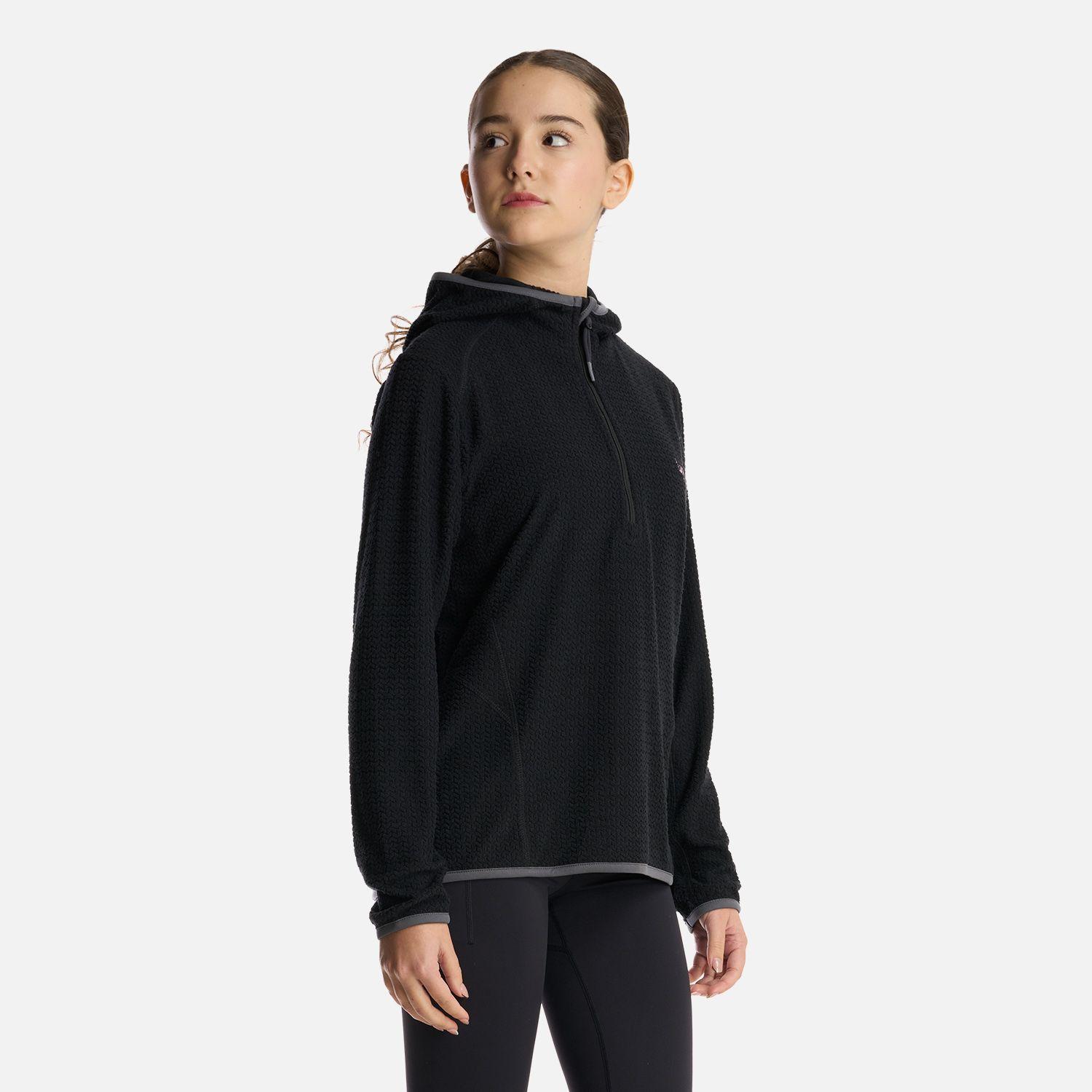Polerón Teen Girl Mild Nano-F 14 Zip Hoody Negro Lippi V25-1