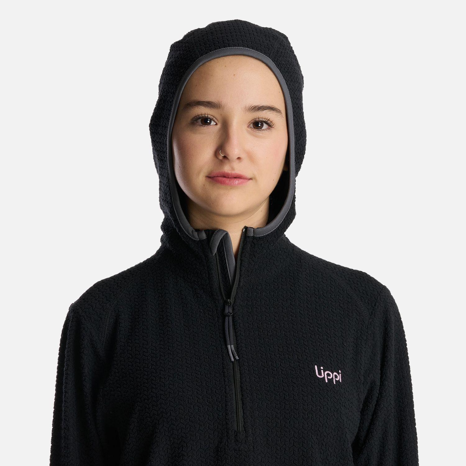 Polerón Teen Girl Mild Nano-F 14 Zip Hoody Negro Lippi V25-3