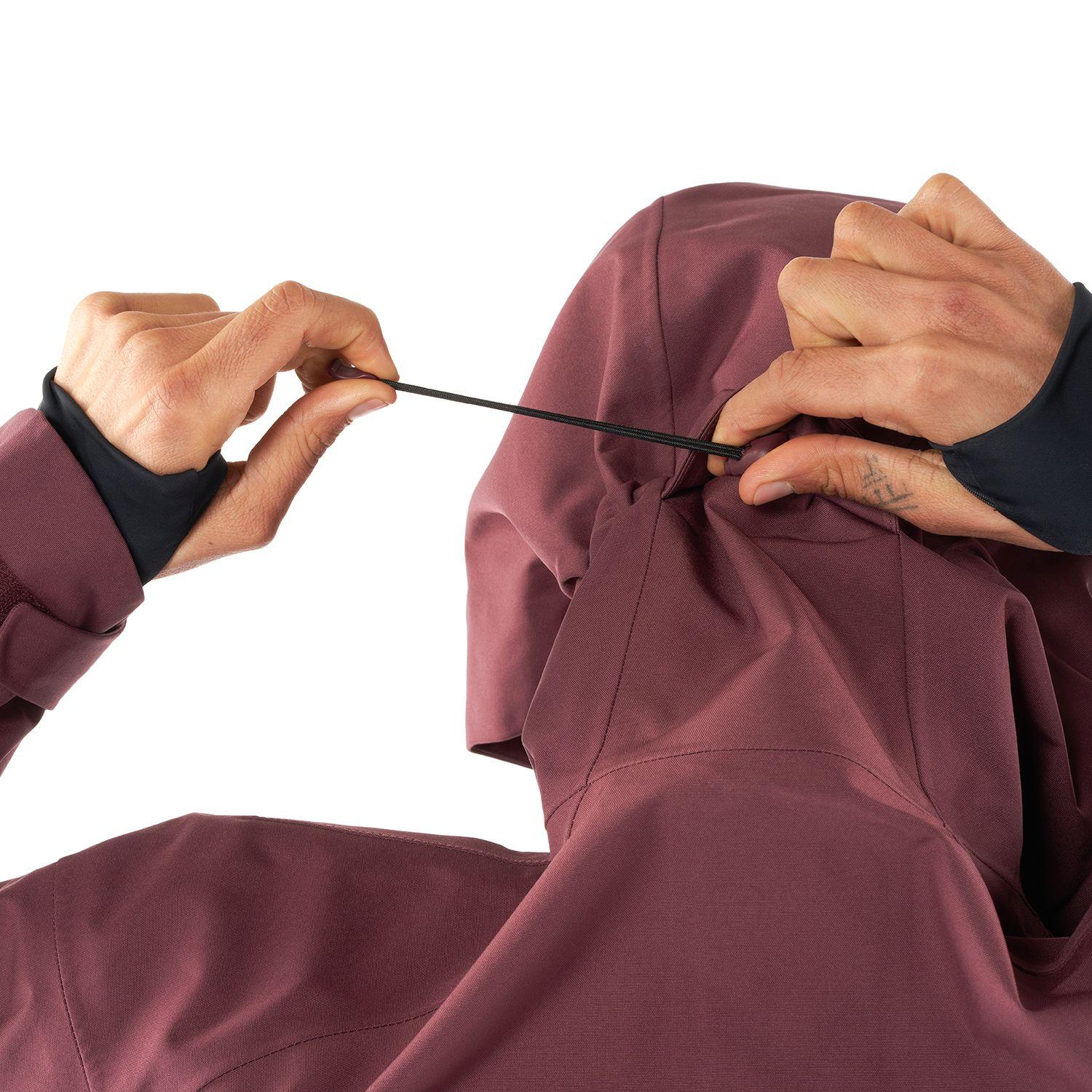 Chaqueta Mujer Snow Raptor B-Dry Hoody Jacket Burdeo Lippi-3