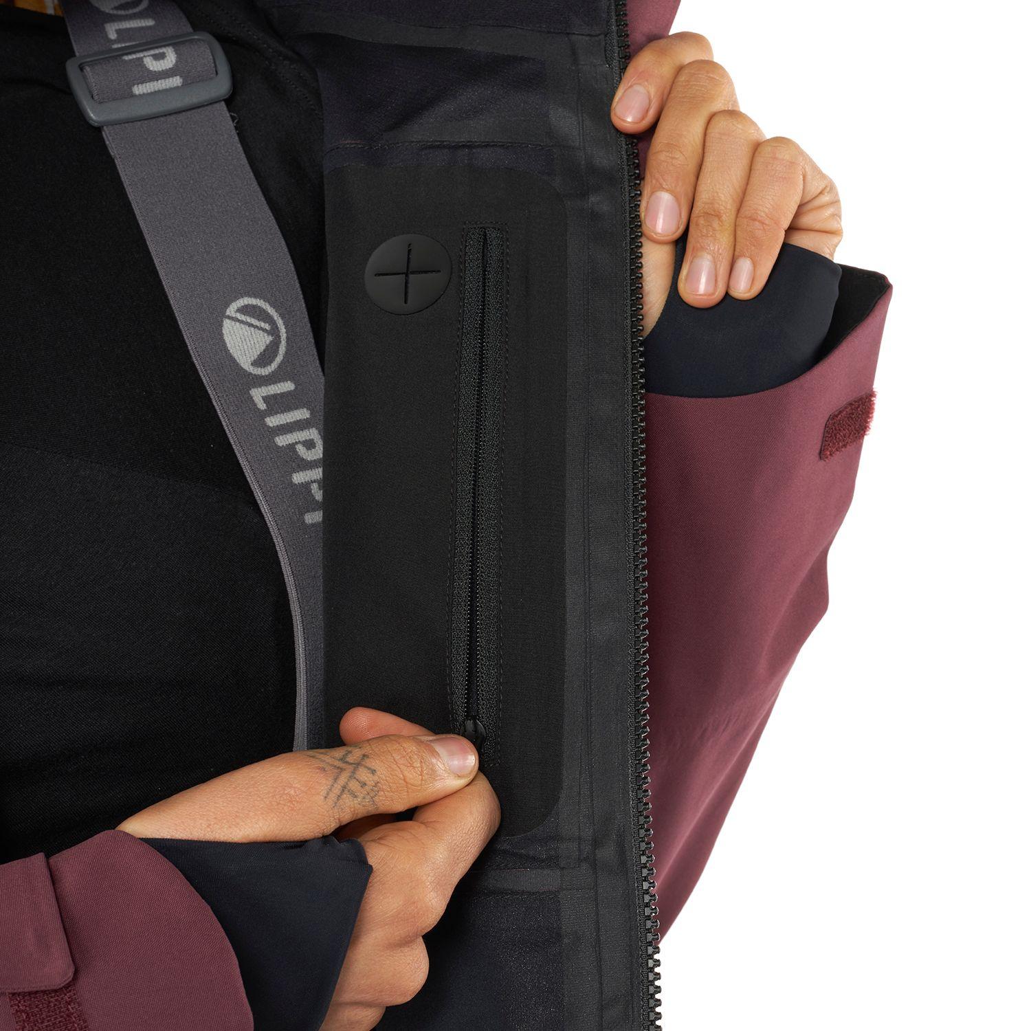 Chaqueta Mujer Snow Raptor B-Dry Hoody Jacket Burdeo Lippi-9