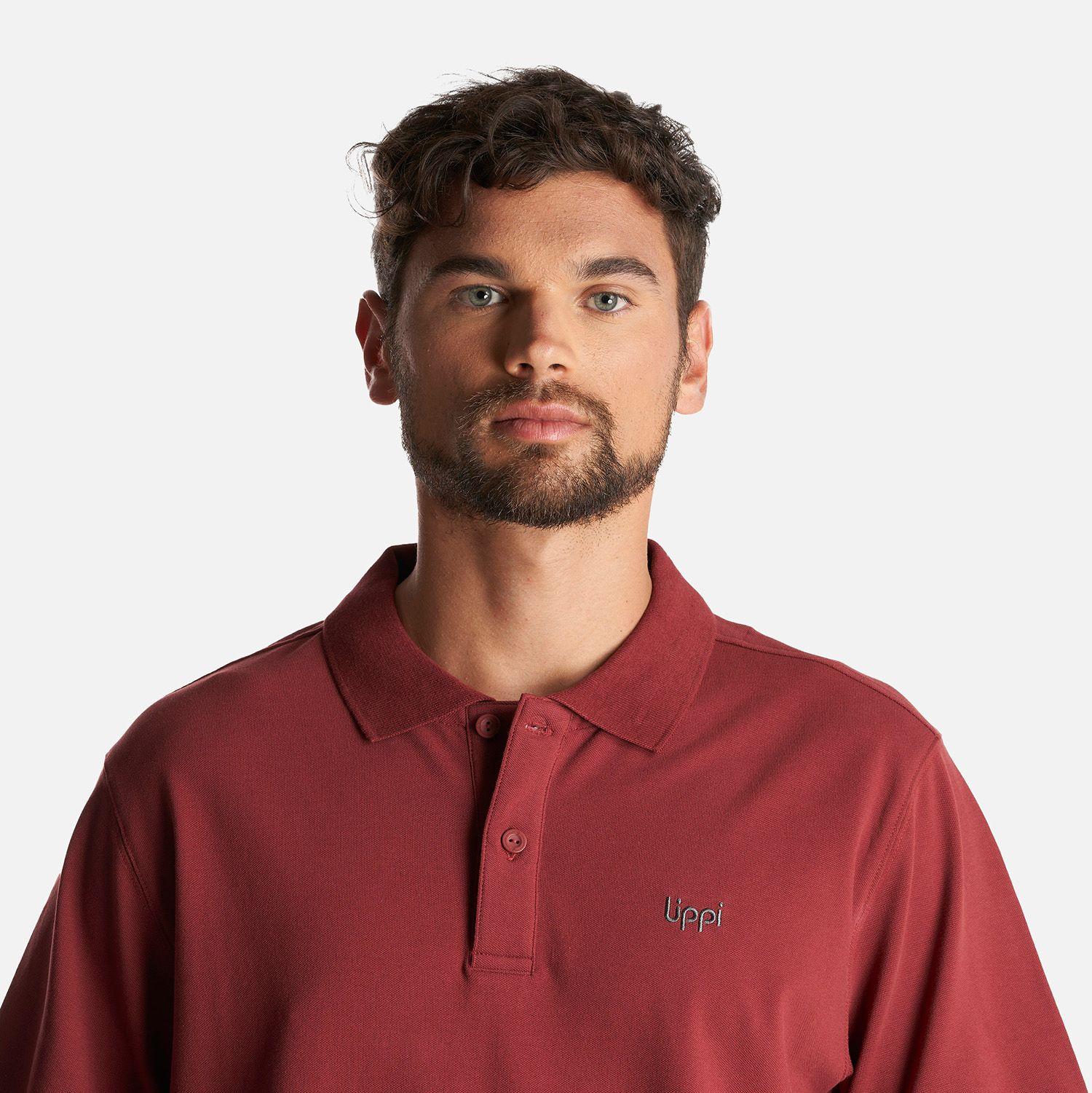Polera Hombre First Class Elastic Polo Ladrillo Lippi-4