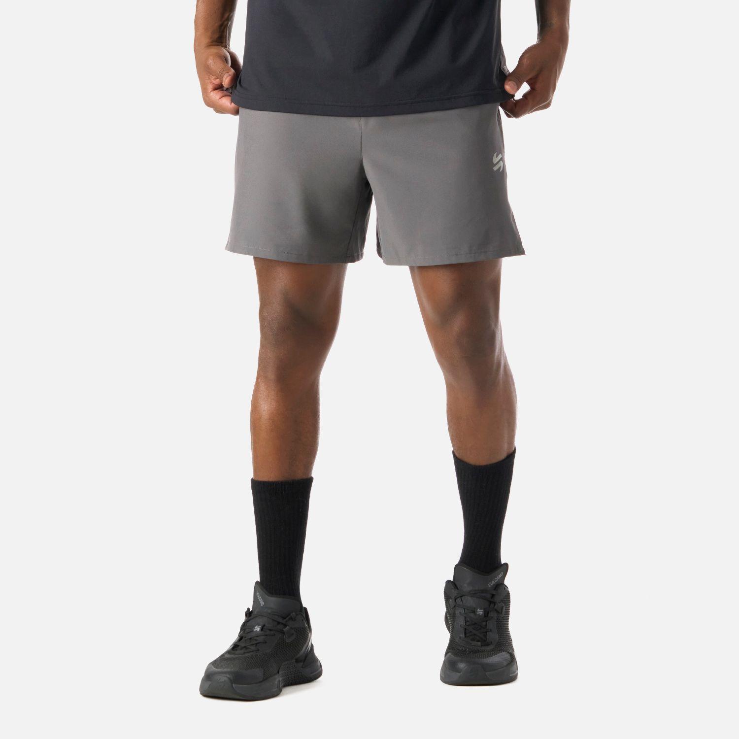 Shorts Hombre Built To Move 2-in-1 5" Gris Medio Vulcano-0