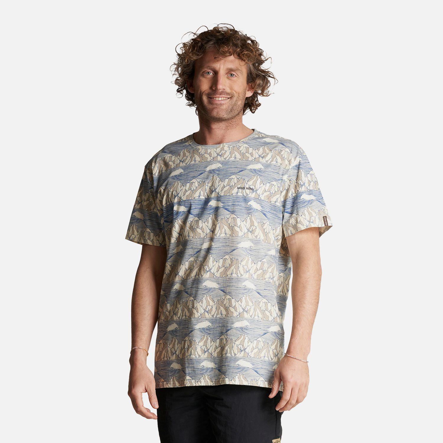 Polera Hombre Taitao Print Crudo Haka Honu-2