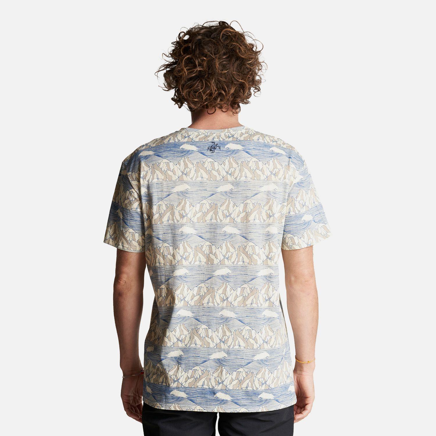 Polera Hombre Taitao Print Crudo Haka Honu-3