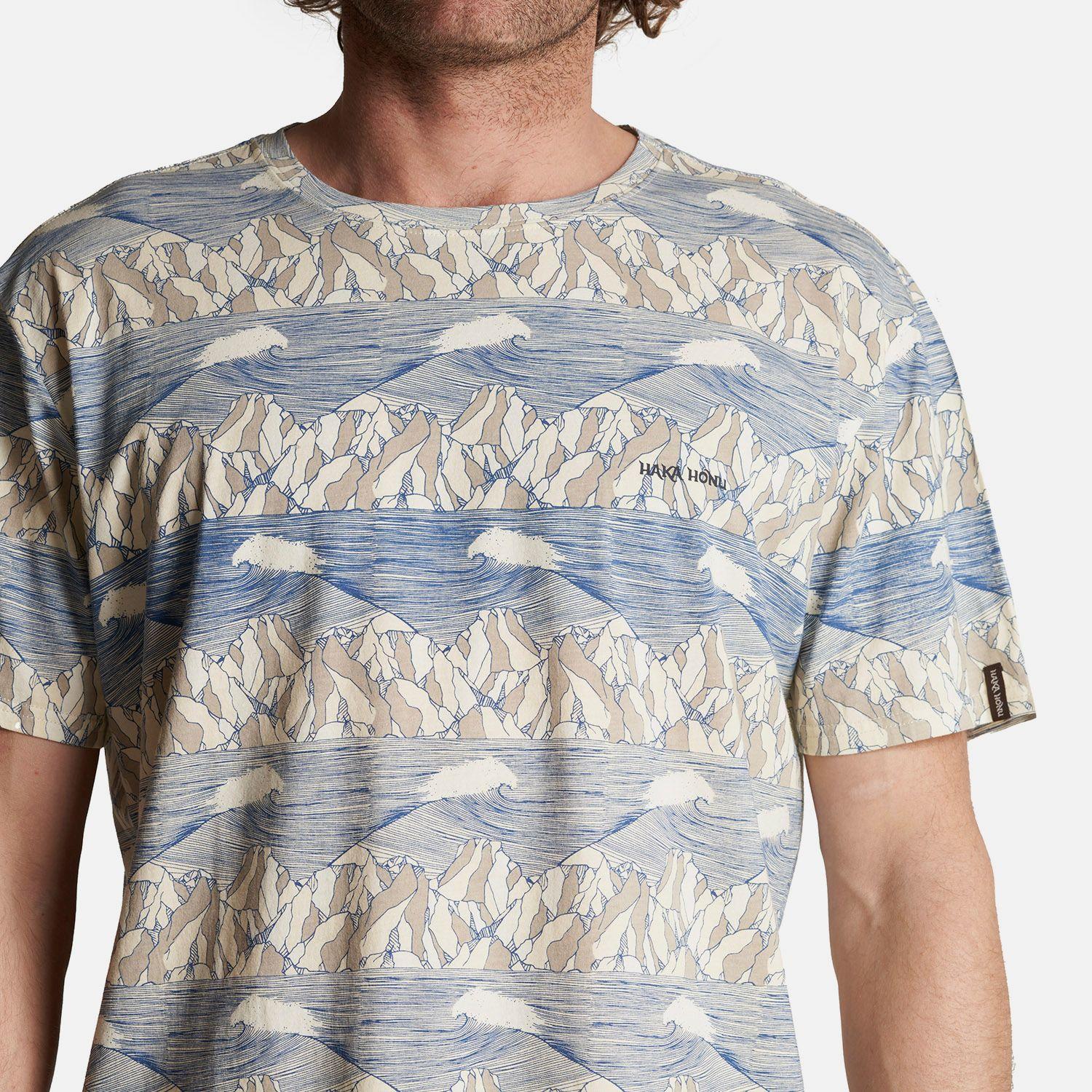 Polera Hombre Taitao Print Crudo Haka Honu-4