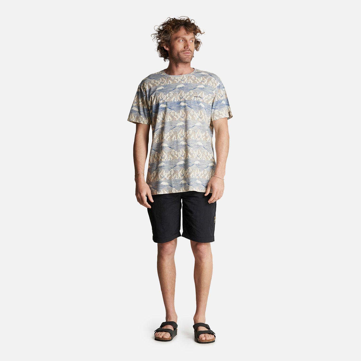 Polera Hombre Taitao Print Crudo Haka Honu-5
