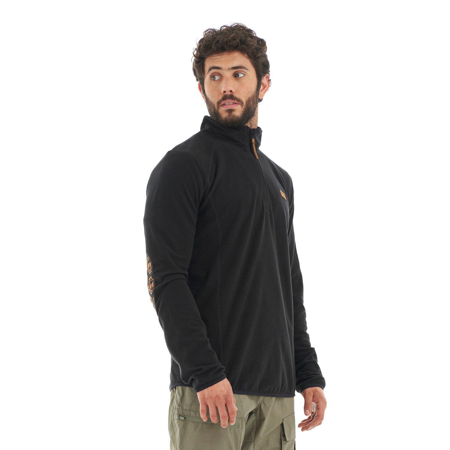 Poleron Hombre Taina Negro Haka Honu V22-2