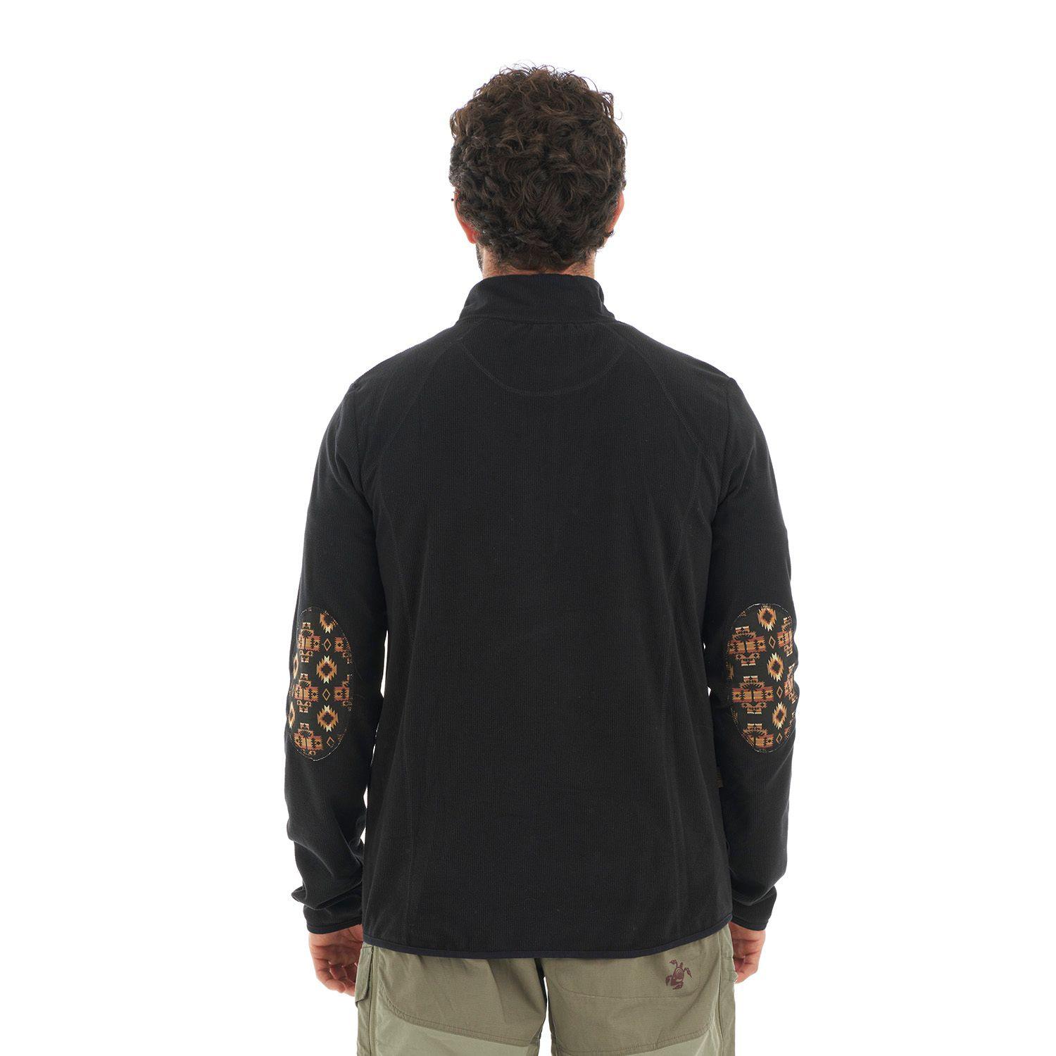 Poleron Hombre Taina Negro Haka Honu V22-5