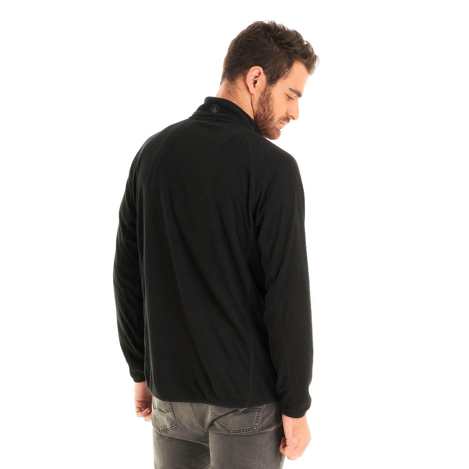 Poleron Hombre Jacaranda Nano-F 14 Zip Negro Lippi V23-4