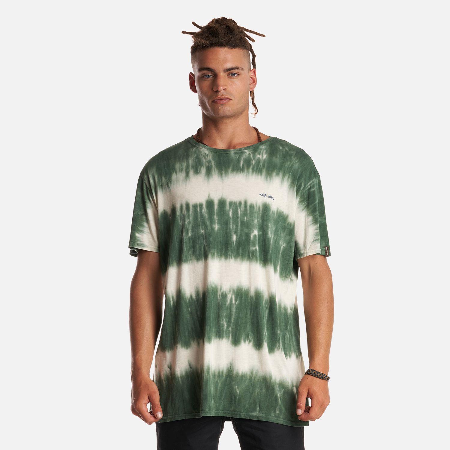 Polera Hombre Mamboo Verde Grisaceo Haka Honu-1