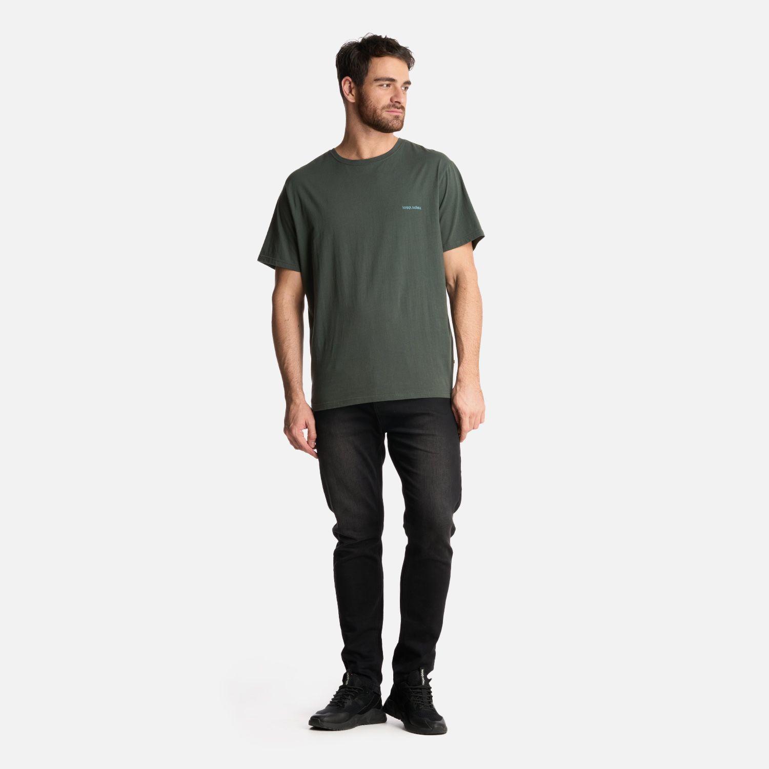 Polera Hombre Polo Verde Militar Haka Honu-3