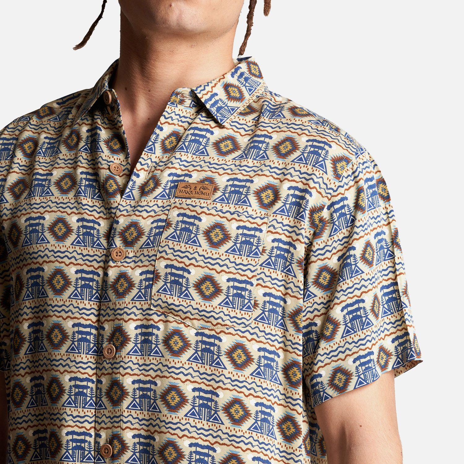 Camisa Hombre Aflora Full Print Café Haka Honu-4
