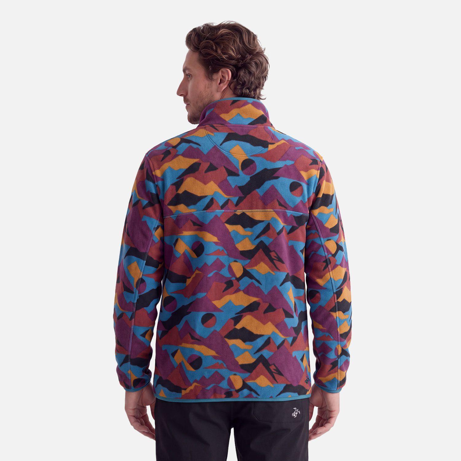 Polar Hombre Tokerau Print Morado Oscuro Haka Honu V27-1