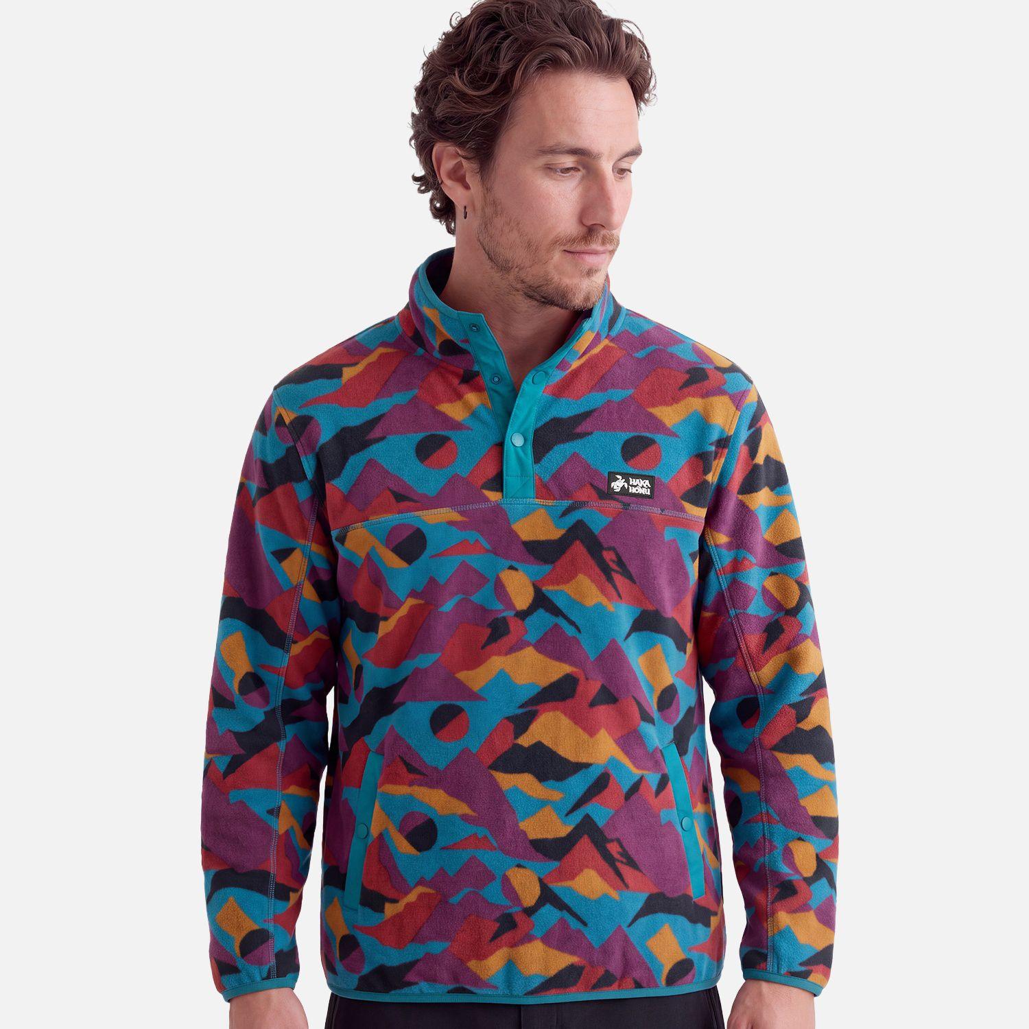 Polar Hombre Tokerau Print Morado Oscuro Haka Honu V27-2