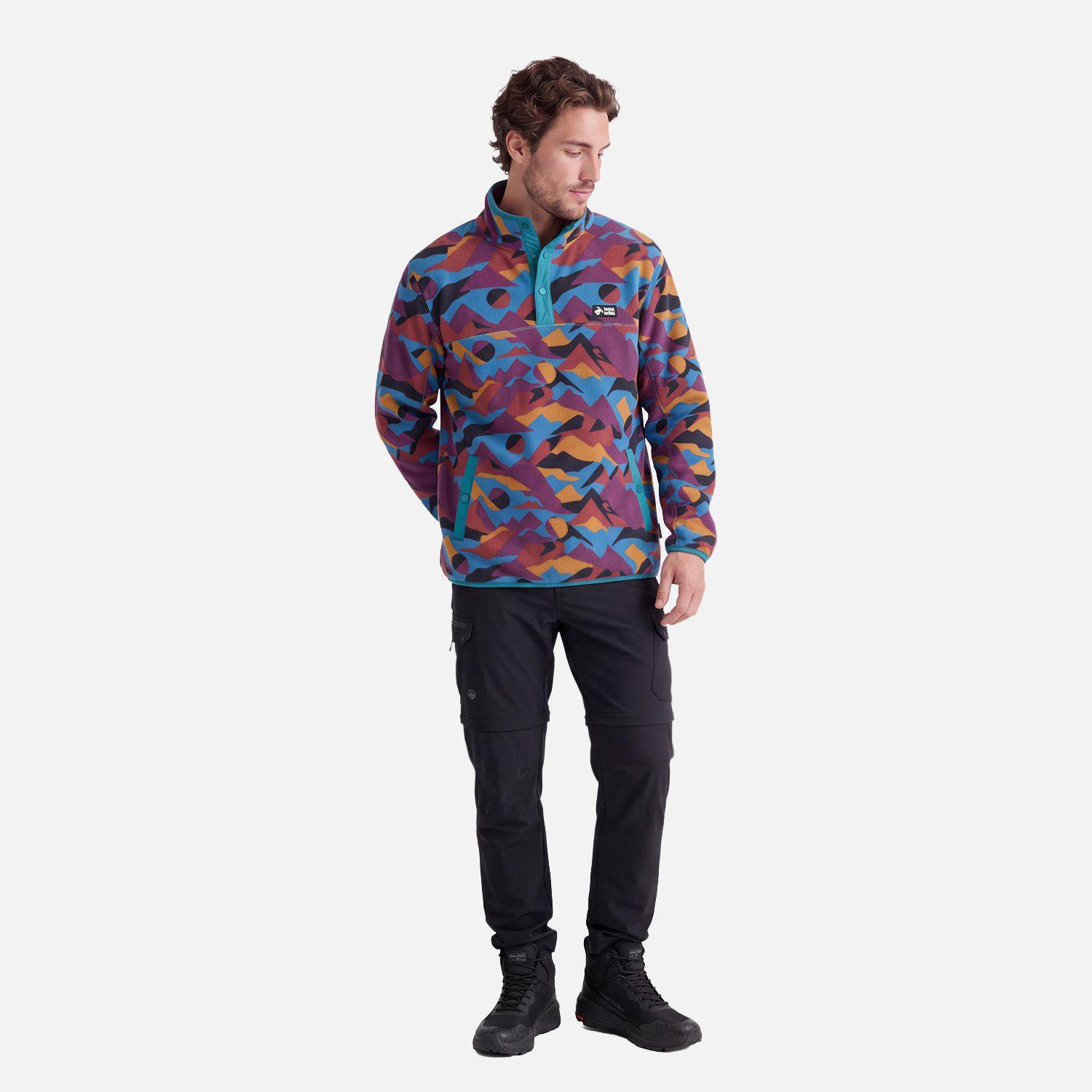Polar Hombre Tokerau Print Morado Oscuro Haka Honu V27-3