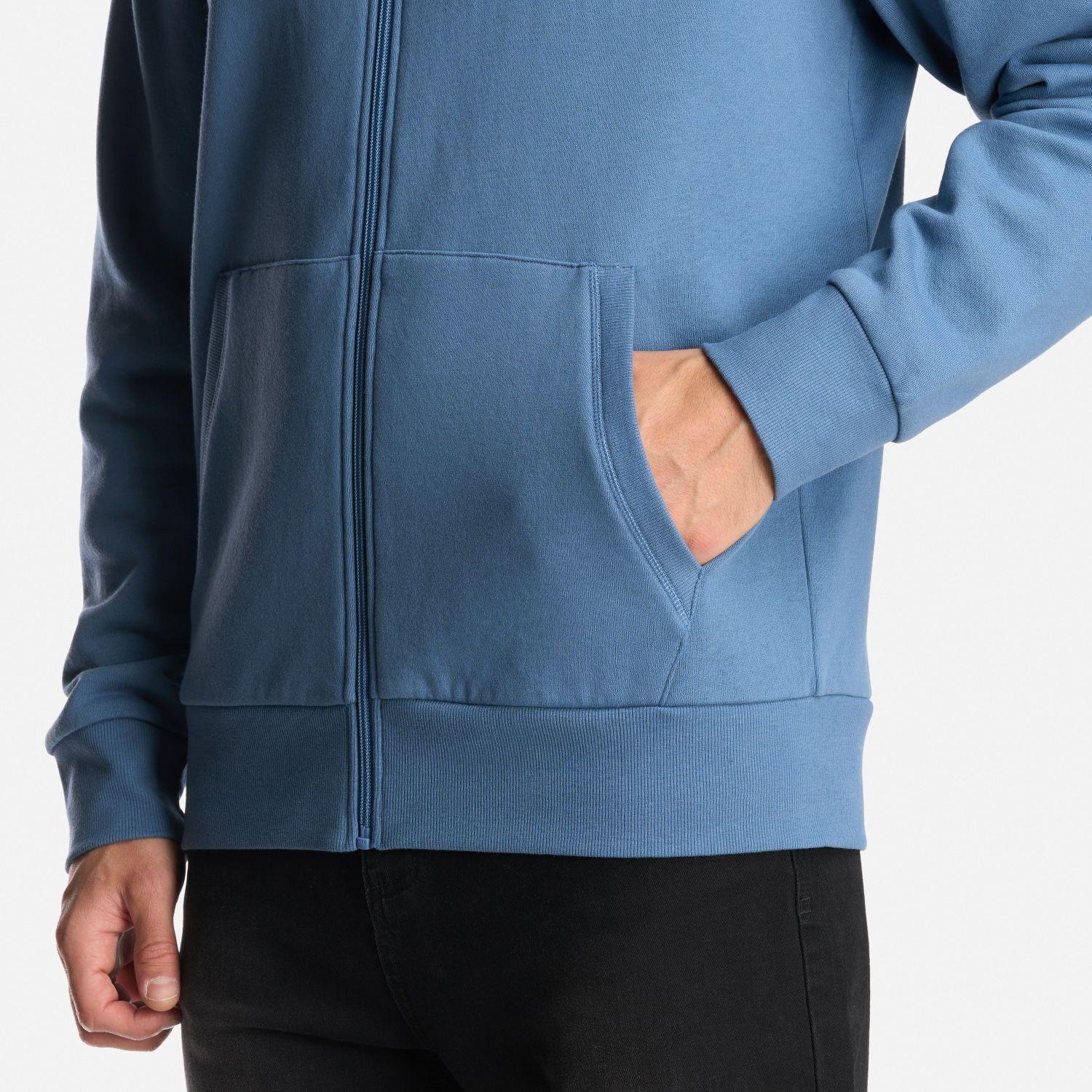Poleron Hombre Ulmo Full Zip Hoody Sweatshirt Azul Grisaceo Lippi-6