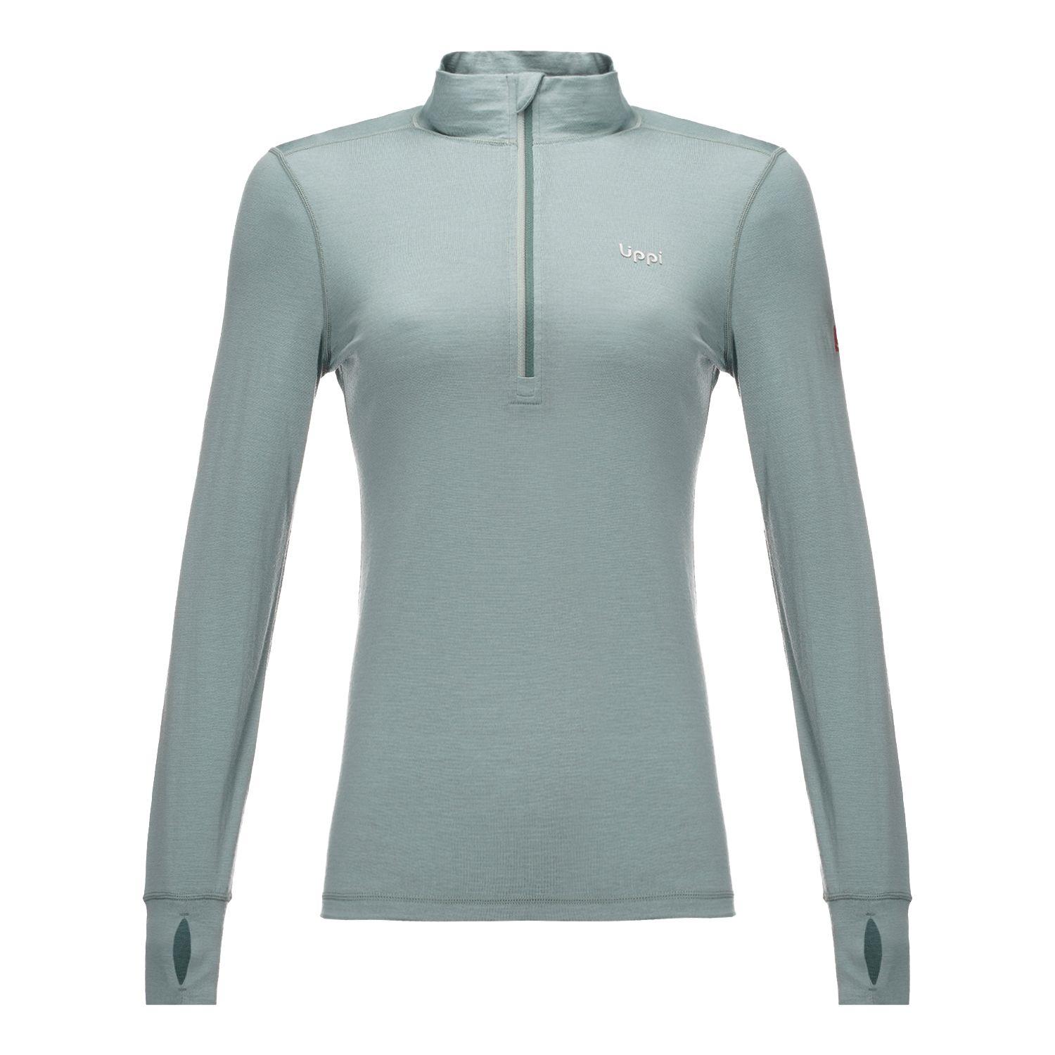 Primera Capa Mujer Skintec 3000 1/4 Zip Top Jade Lippi-0