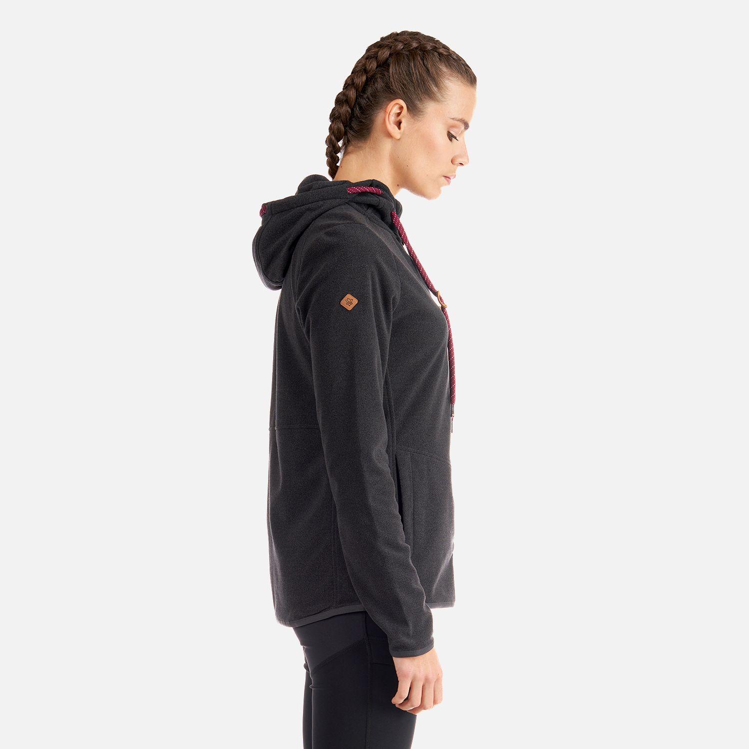 Poleron Mujer Stripes Nano-F Full Zip Hoody Grafito Lippi V22-3