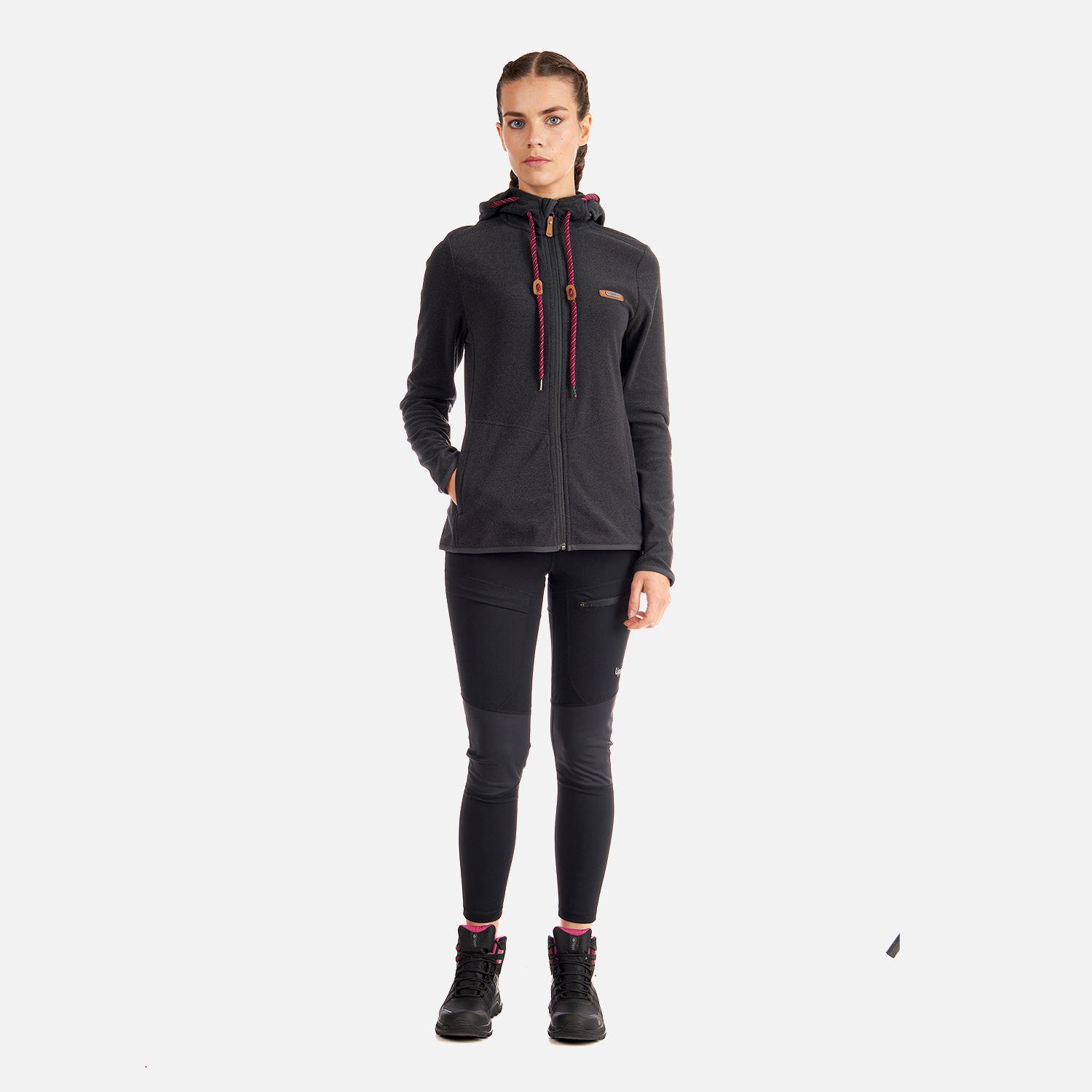 Poleron Mujer Stripes Nano-F Full Zip Hoody Grafito Lippi V22-7