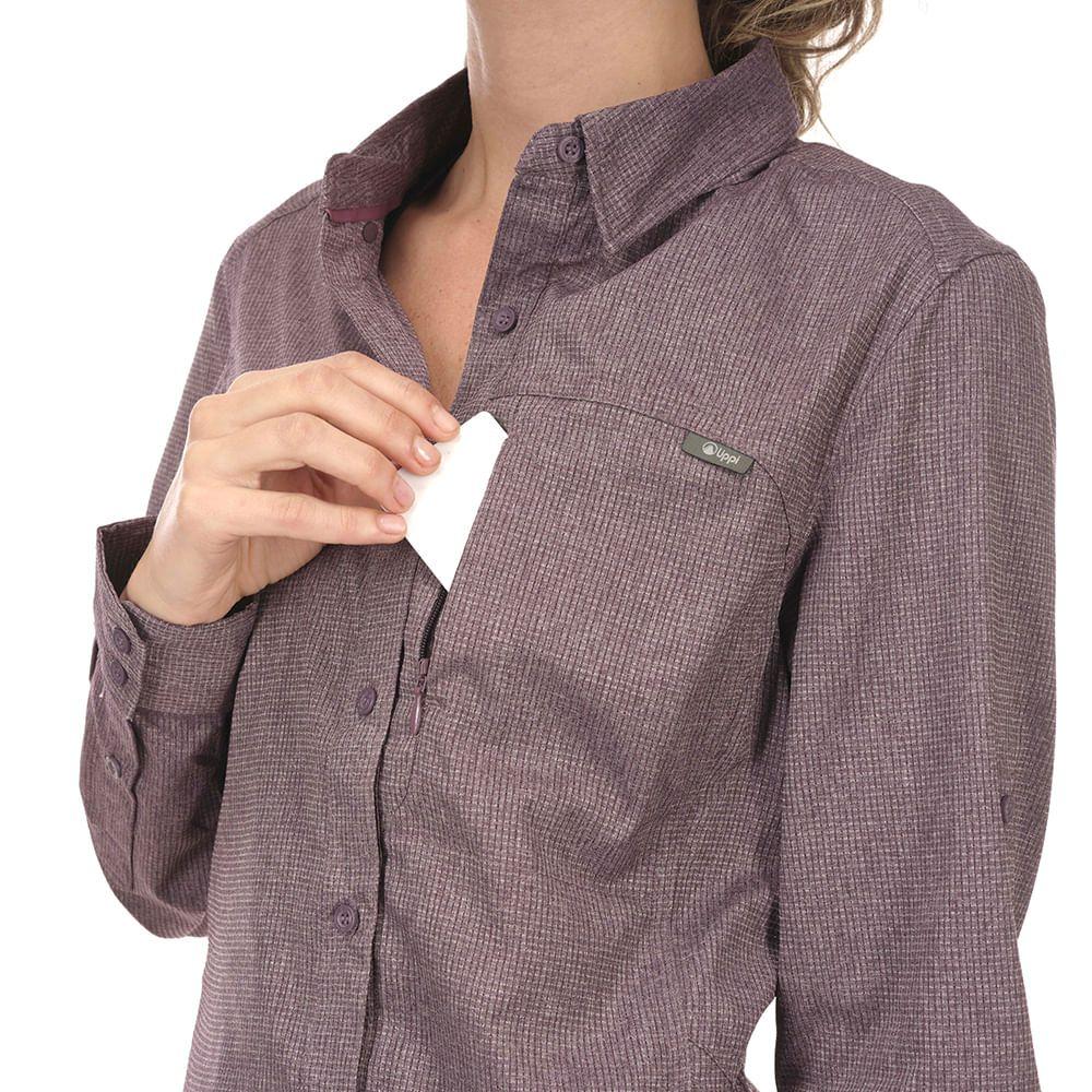 Camisa Mujer Rosselot Long Sleeve Q-Dry Shirt Laurel Lippi V19-5