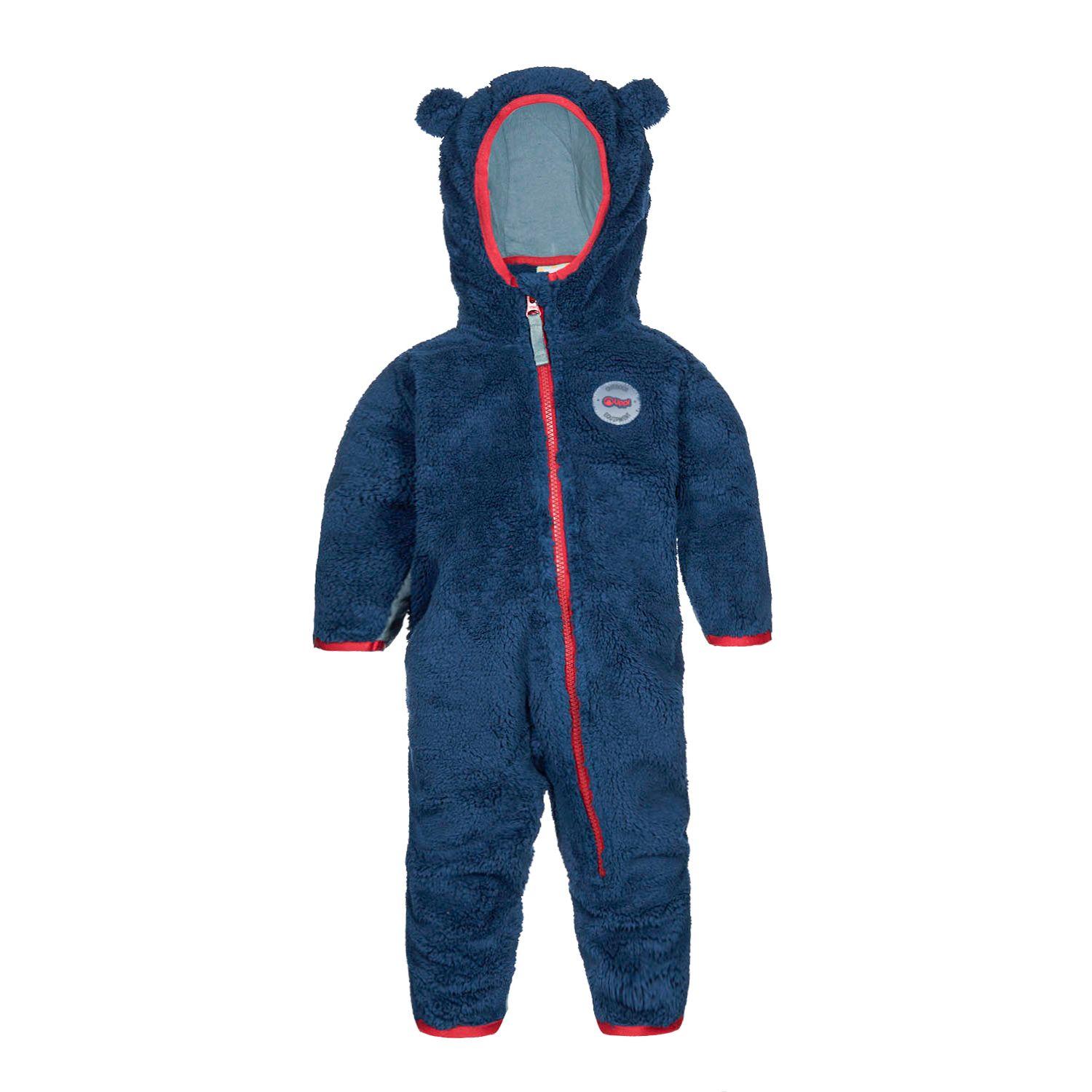 Enterito Baby Boy Bear Shaggy-Pro Onesie Azul Oscuro Lippi-0
