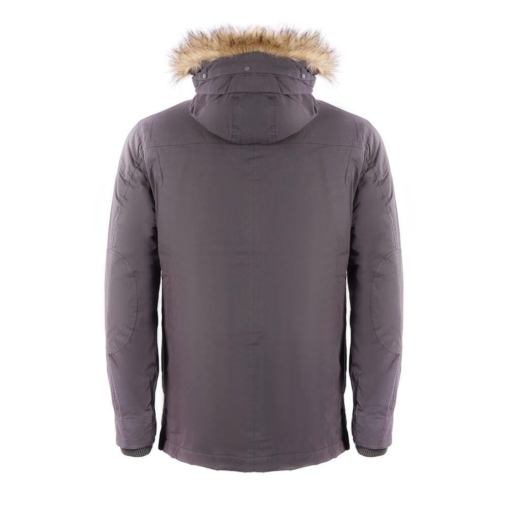 Chaqueta Hombre Peumo Canvas Hoody Jacket Grafito Lippi I18-1