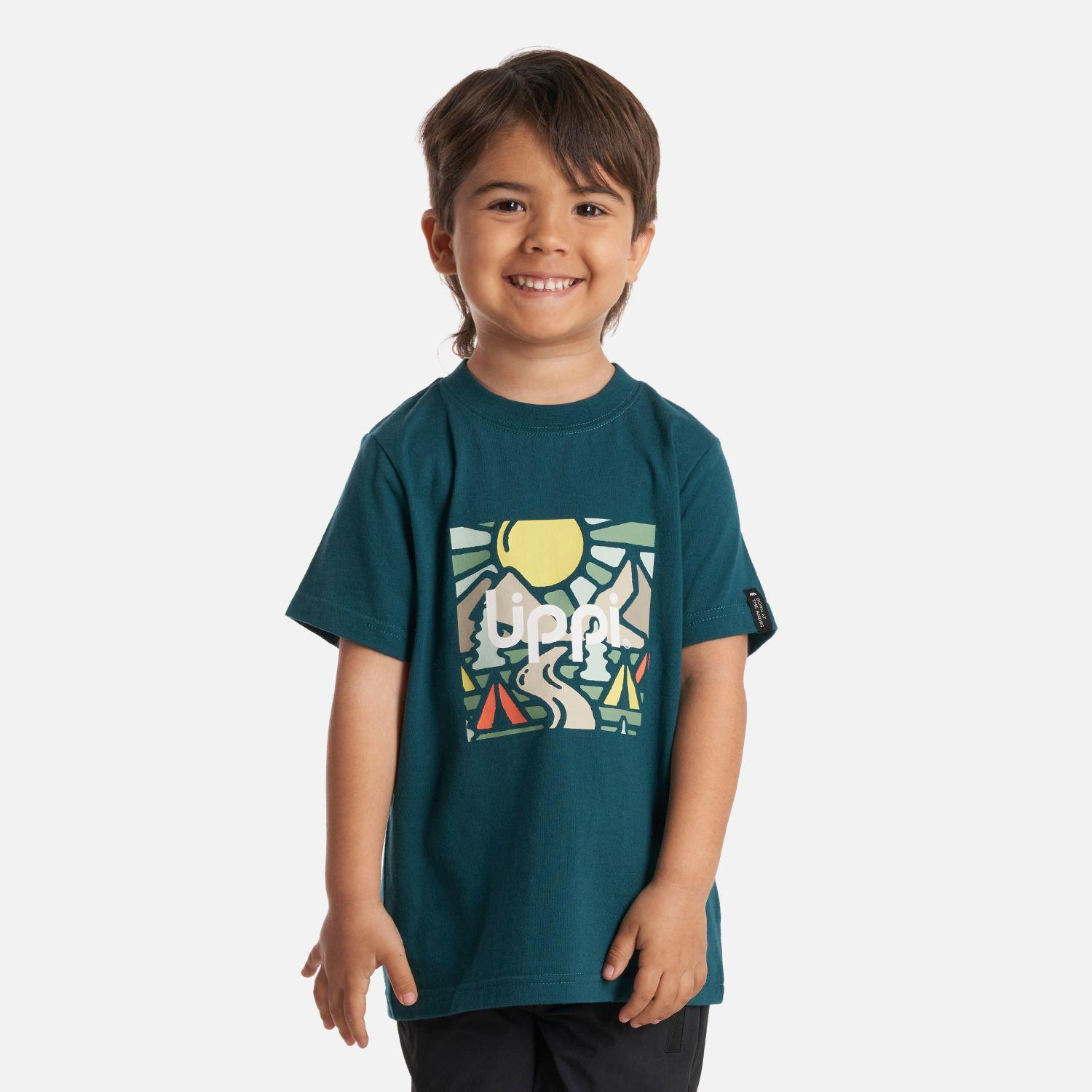 Polera Niño Logo Lippi T-Shirt Petroleo Lippi-1