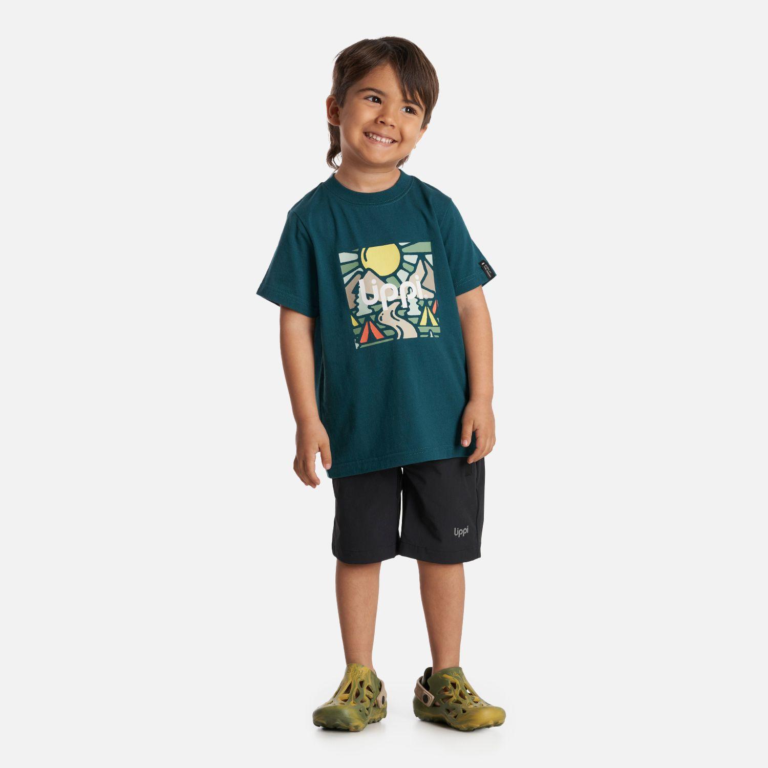 Polera Niño Logo Lippi T-Shirt Petroleo Lippi-5