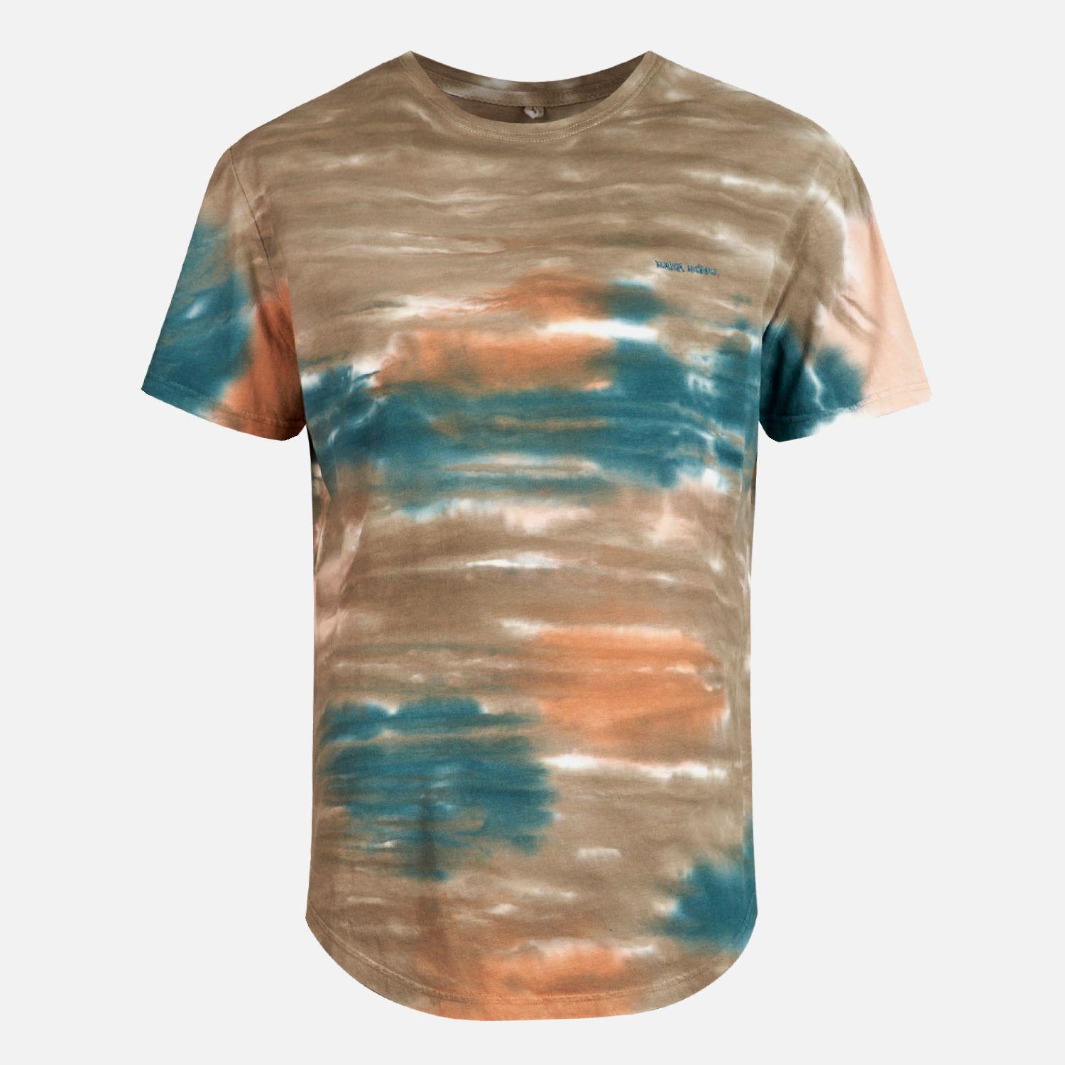 Polera Hombre Rastro Print Beige Haka Honu-0